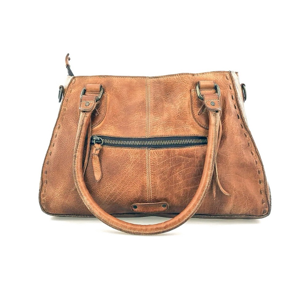 Bed Stu Brown Leather Tote Bag
